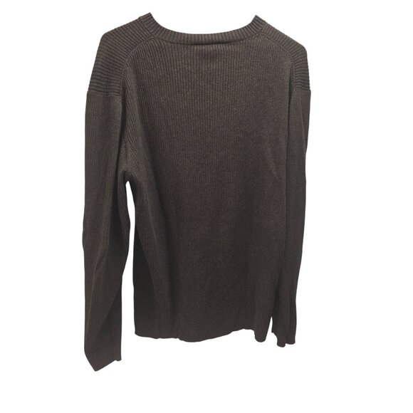 Polo Ralph Lauren Jeans Co Mens Brown V-Neck Sweater XL Knit Cotton - Picture 5 of 6
